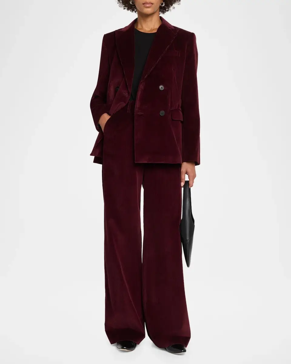 Weekend Max Mara Tania Wide-Leg Cotton Corduroy Trousers | Thumbnail 2