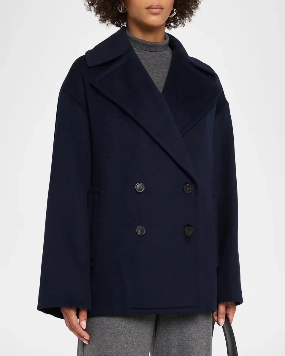 Weekend Max Mara Alpe Double-Sided Wool Peacoat | Thumbnail 4 Weekend Max Mara Alpe Double-Sided Wool Peacoat | Thumbnail 4