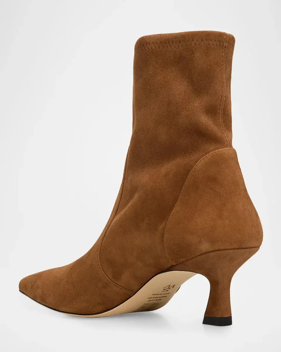 Stuart Weitzman 50mm Vinnie Stretch Suede Booties | Thumbnail 2 Stuart Weitzman 50mm Vinnie Stretch Suede Booties | Thumbnail 2