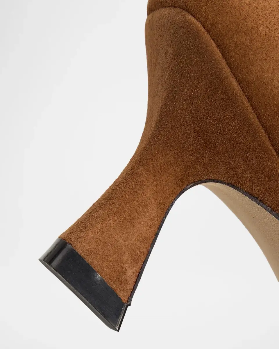 Stuart Weitzman 50mm Vinnie Stretch Suede Booties | Thumbnail 4 Stuart Weitzman 50mm Vinnie Stretch Suede Booties | Thumbnail 4