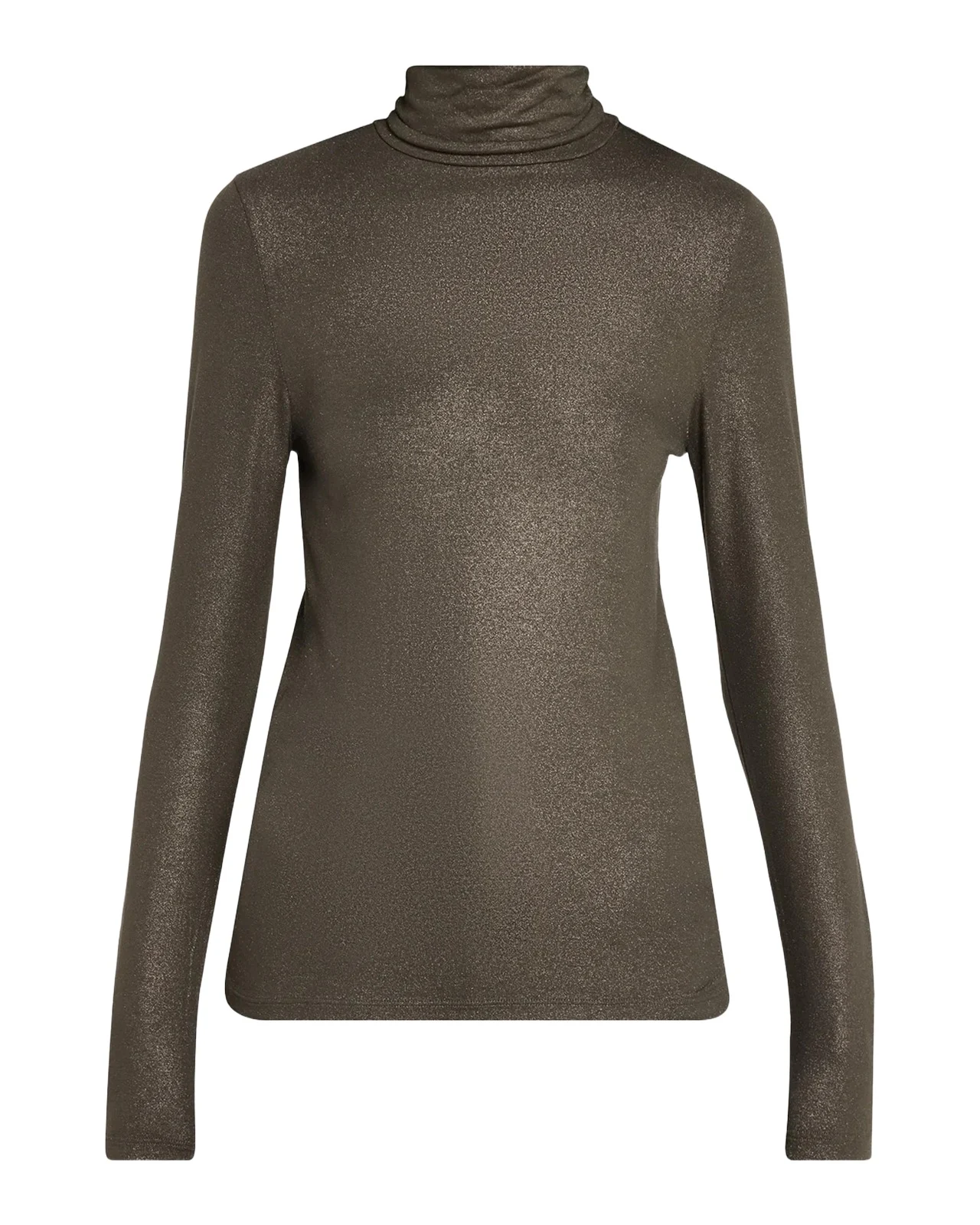 Soft Touch Metallic Crewneck Top