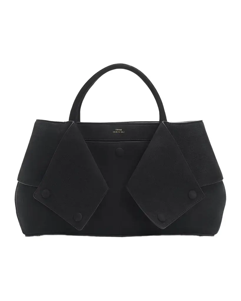 Medium Belted Suede Tote Bag