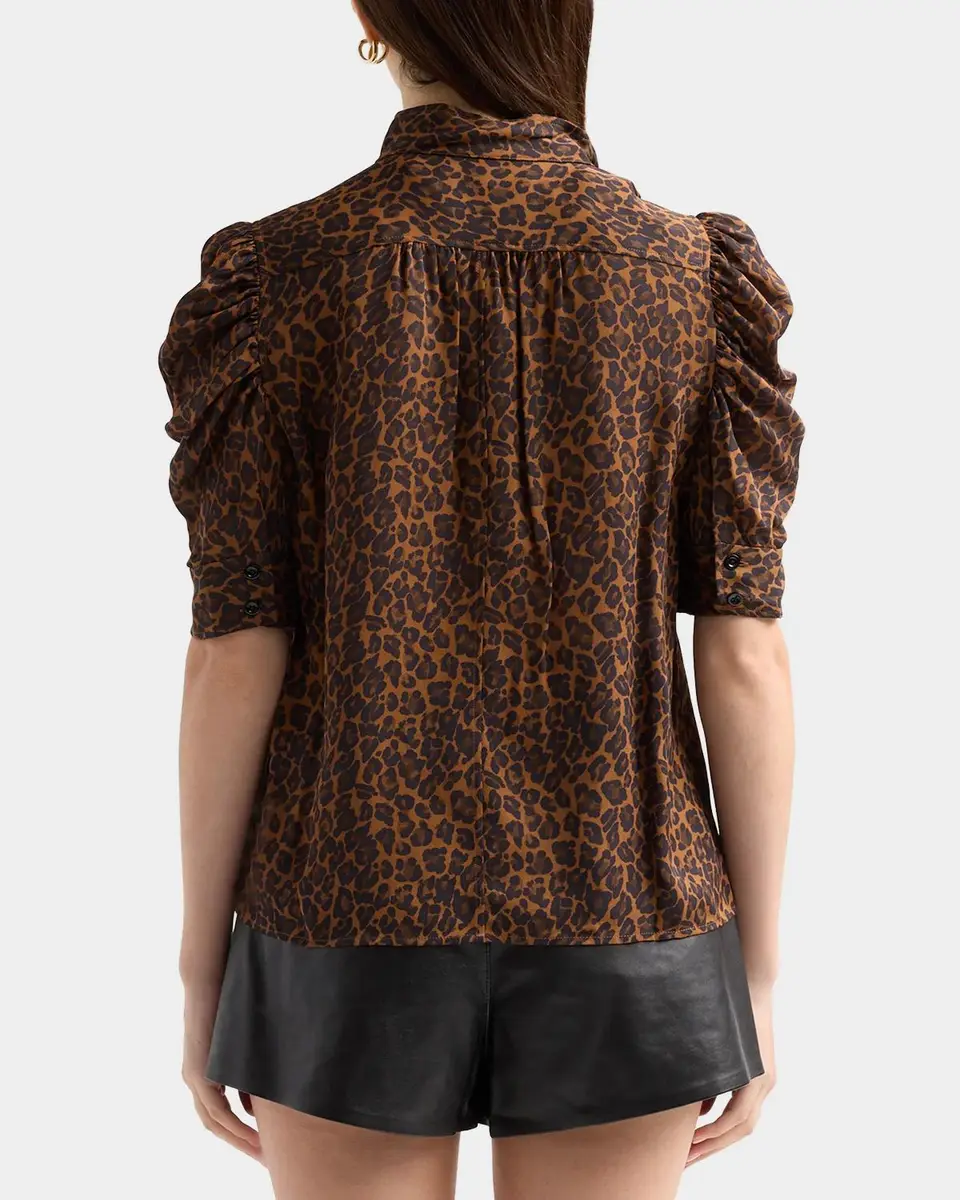 Frame The Gillian Leopard Print Top | Thumbnail 3 Frame The Gillian Leopard Print Top | Thumbnail 3