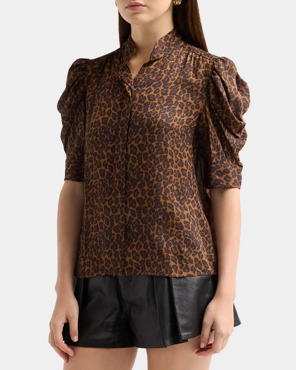 Frame The Gillian Leopard Print Top | Thumbnail 4 Frame The Gillian Leopard Print Top | Thumbnail 4
