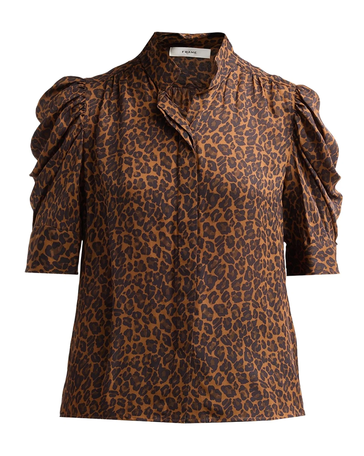 Frame The Gillian Leopard Print Top