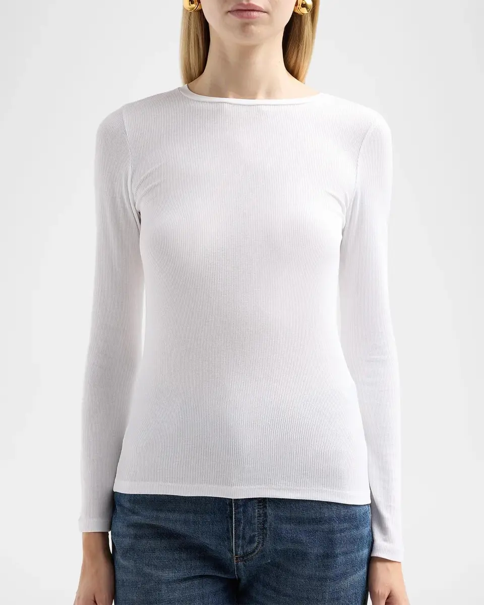 MAJESTIC FILATURES Soft Touch Long-Sleeve Rib Knit Top | Thumbnail 5 MAJESTIC FILATURES Soft Touch Long-Sleeve Rib Knit Top | Thumbnail 5
