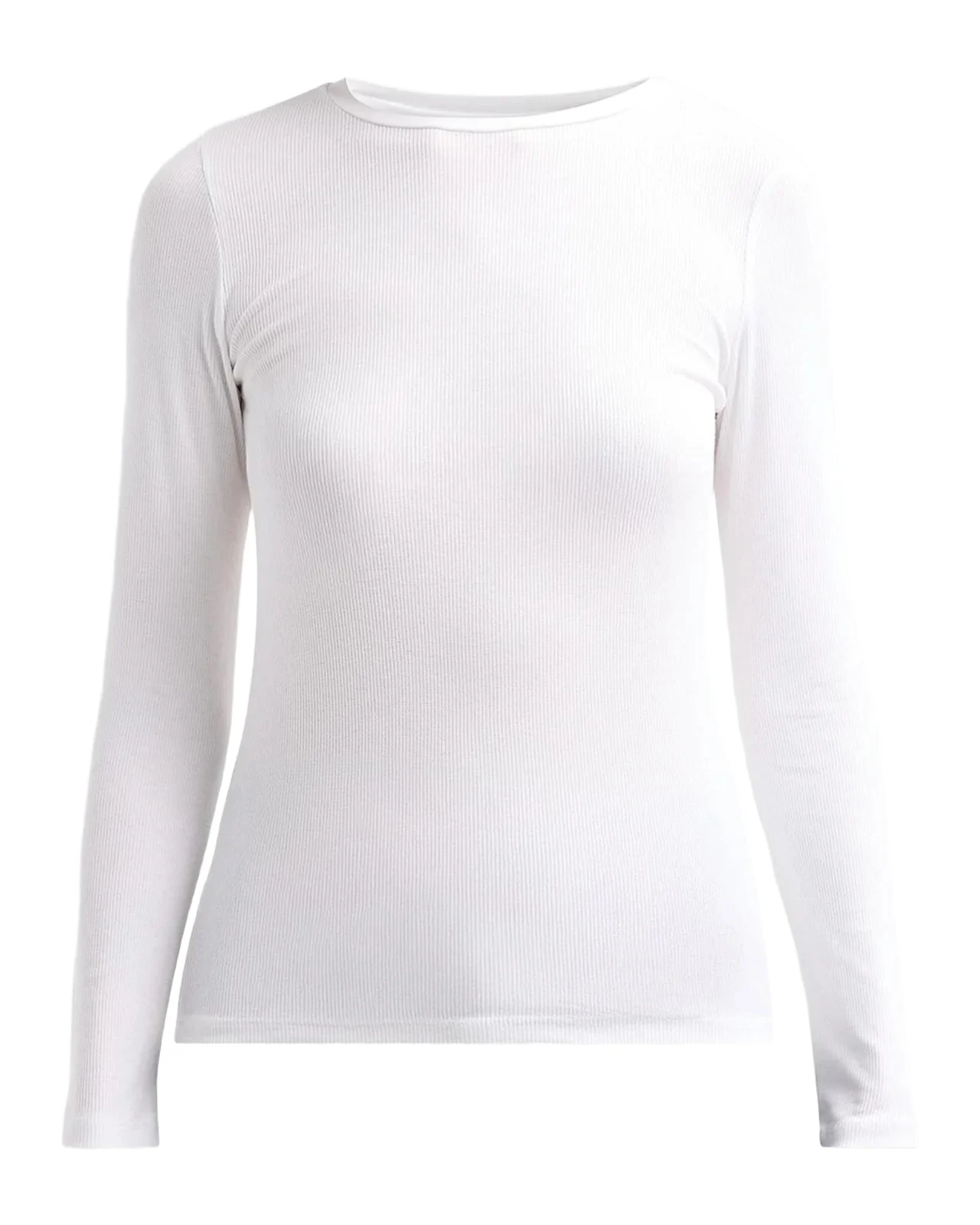MAJESTIC FILATURES Soft Touch Long-Sleeve Rib Knit Top