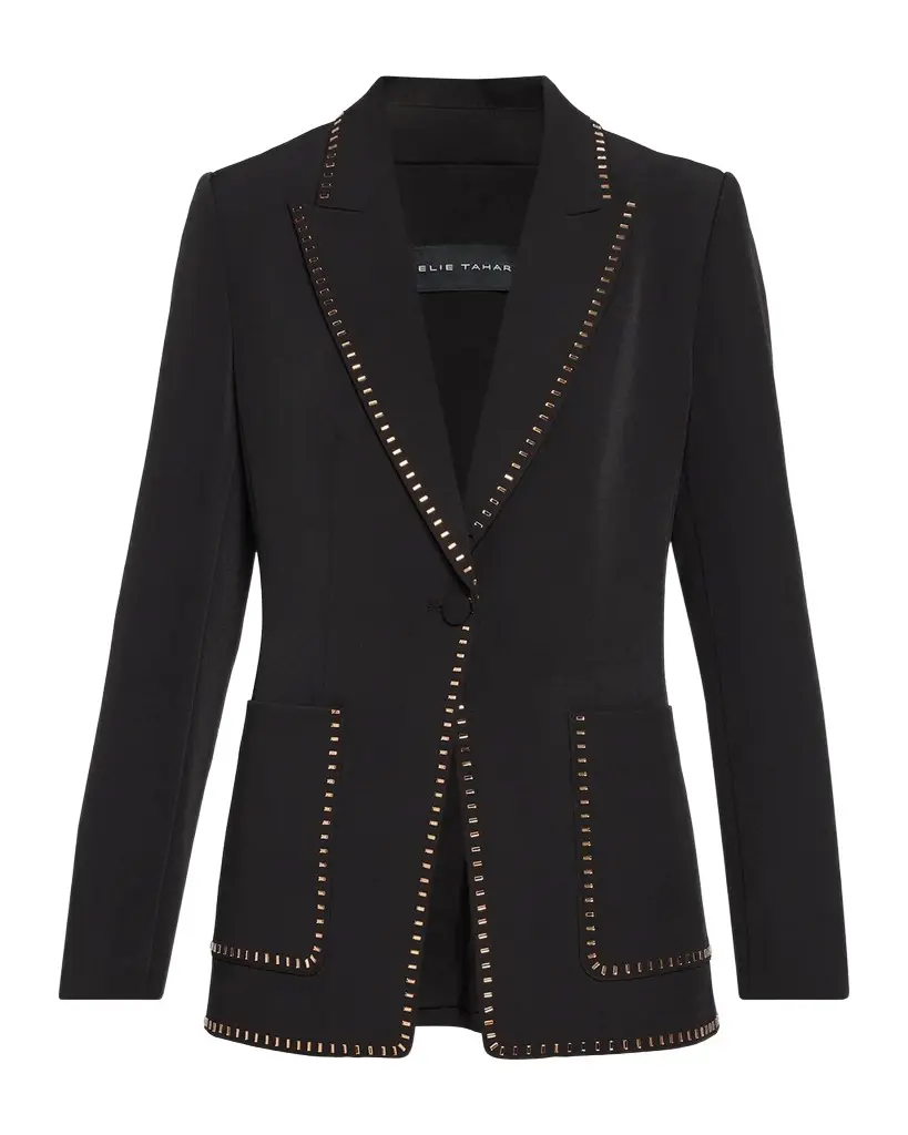 The Margaret Crystal-Trim Suit Jacket