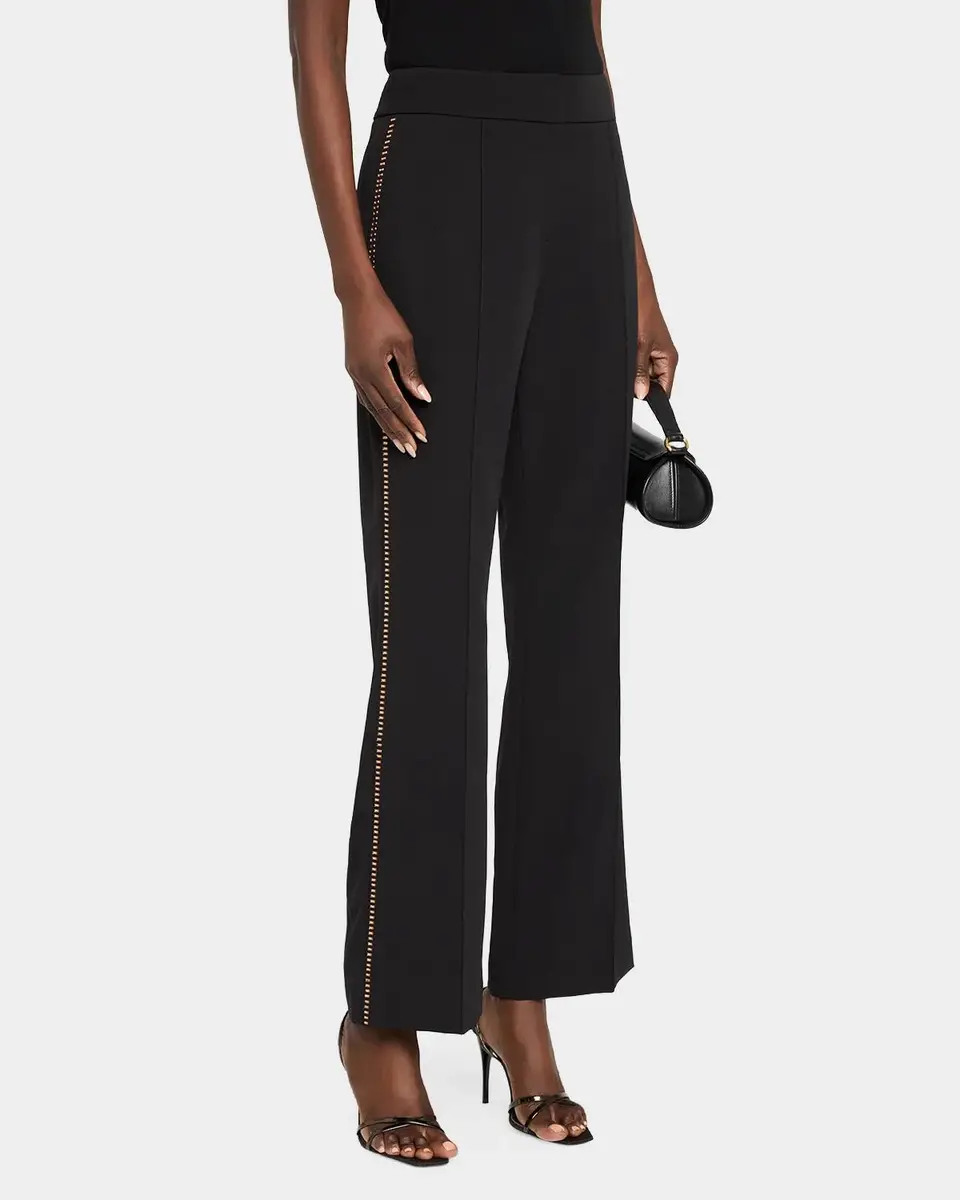 Elie Tahari Margaret Embellished-Trim Trousers | Thumbnail 4