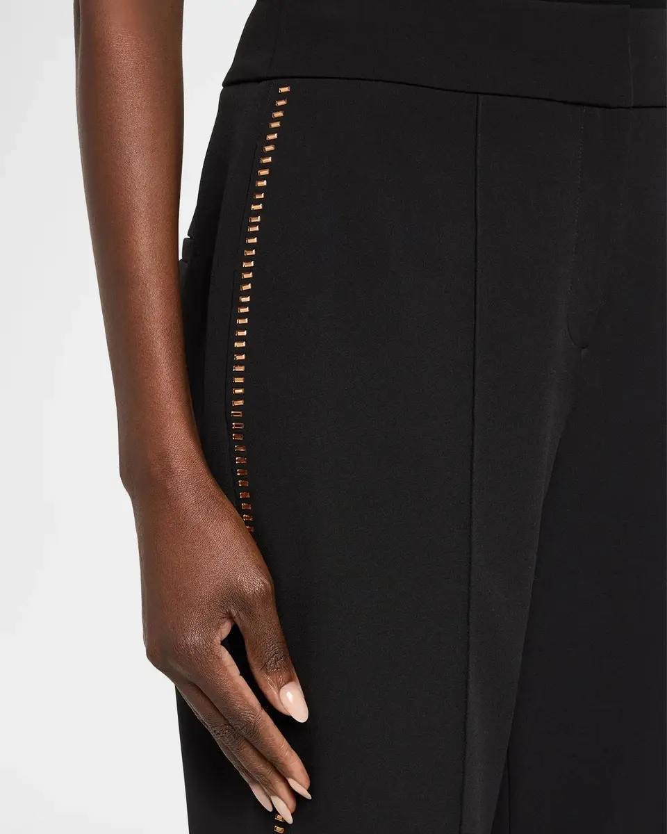Elie Tahari Margaret Embellished-Trim Trousers | Thumbnail 5
