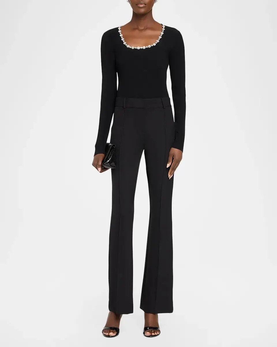 Elie Tahari Isabel Crystal-Trimmed Sweater | Thumbnail 2 Elie Tahari Isabel Crystal-Trimmed Sweater | Thumbnail 2