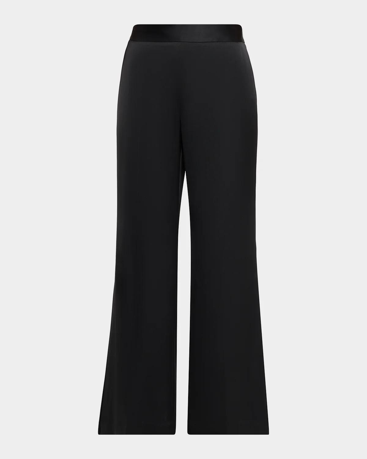 The Rylee Satin High-Rise Pants