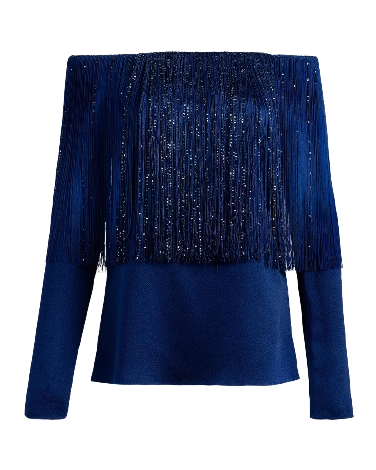 Belinda Fringe Off-The-Shoulder Blouse Belinda Fringe Off-The-Shoulder Blouse