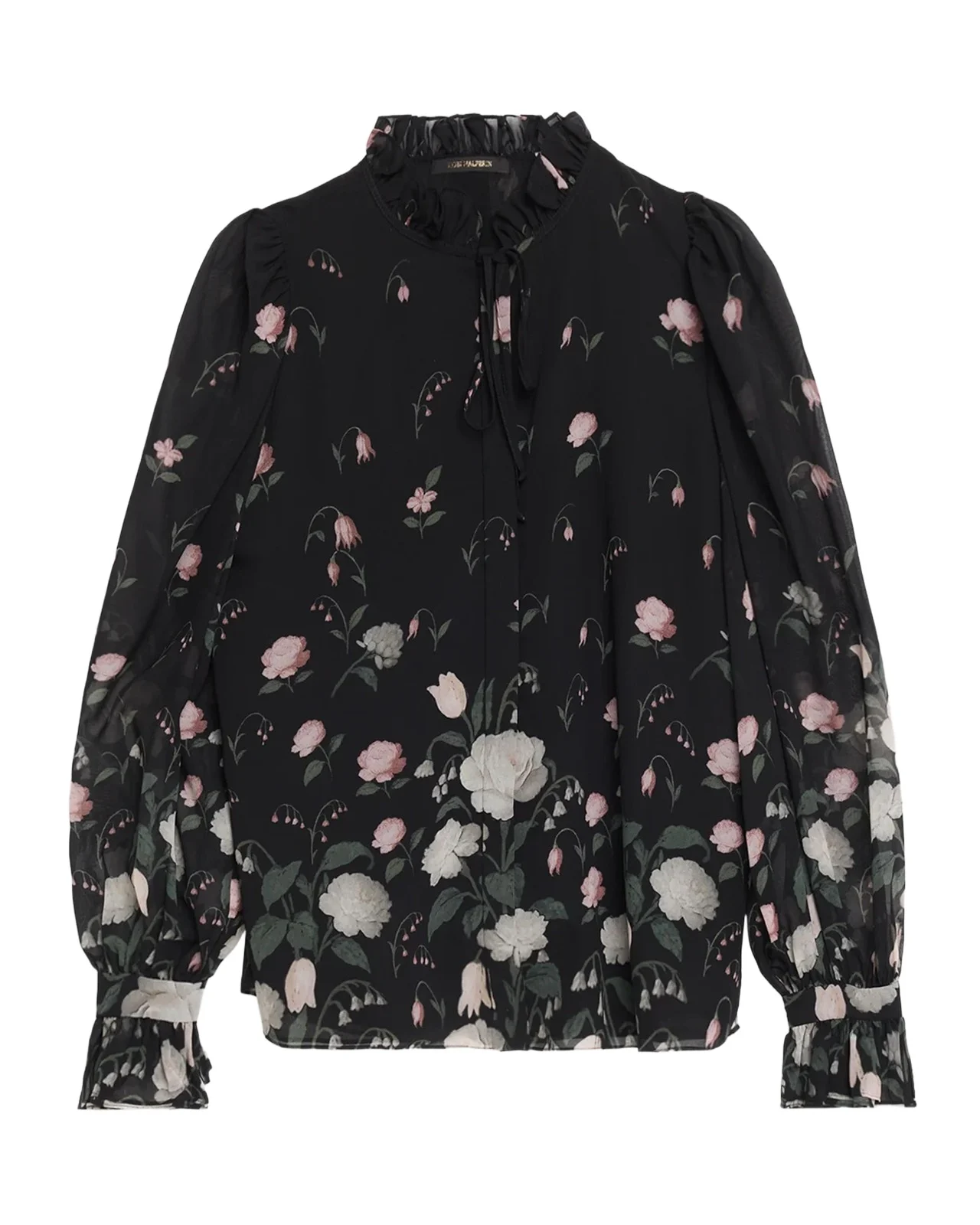 Kobi Halperin Jack Floral-Print Chiffon Blouse