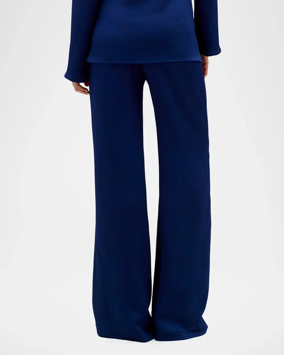 Silvia Tcherassi Palermo Hammered Satin Wide-Leg Pants | Thumbnail 3