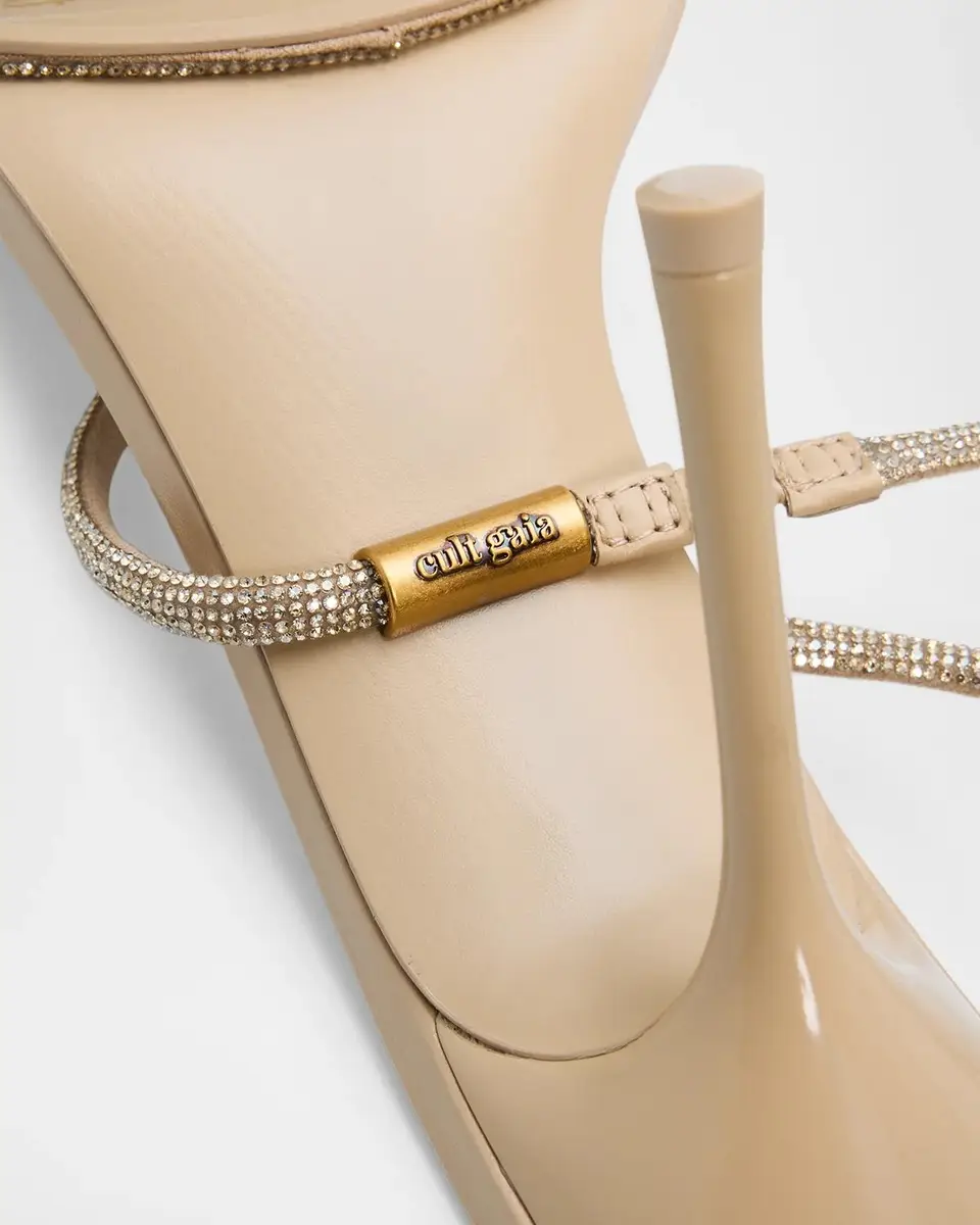 Cult Gaia 105mm Candace Pave Crystal Sandals | Thumbnail 4 Cult Gaia 105mm Candace Pave Crystal Sandals | Thumbnail 4