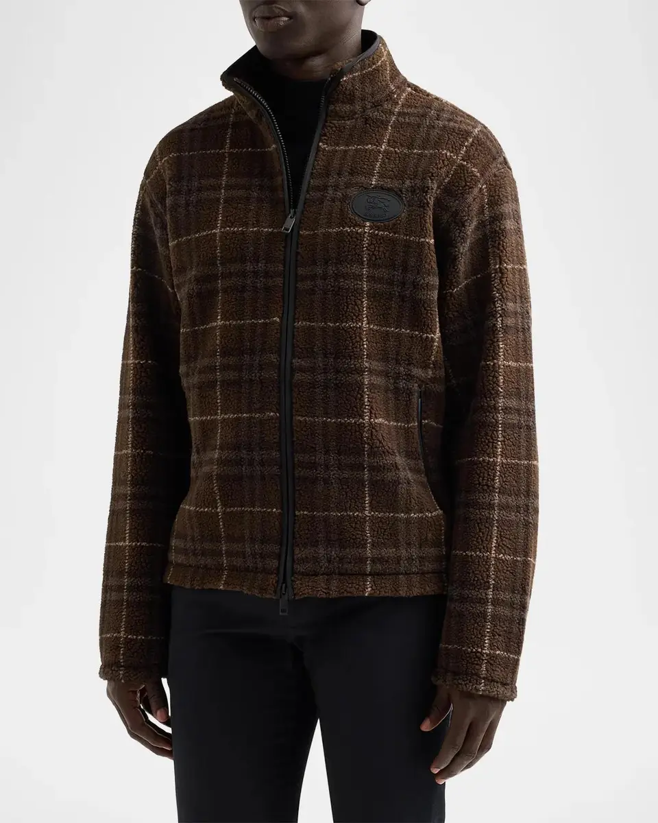 Burberry Fairfax Check Funnel Neck Jacket | Thumbnail 4