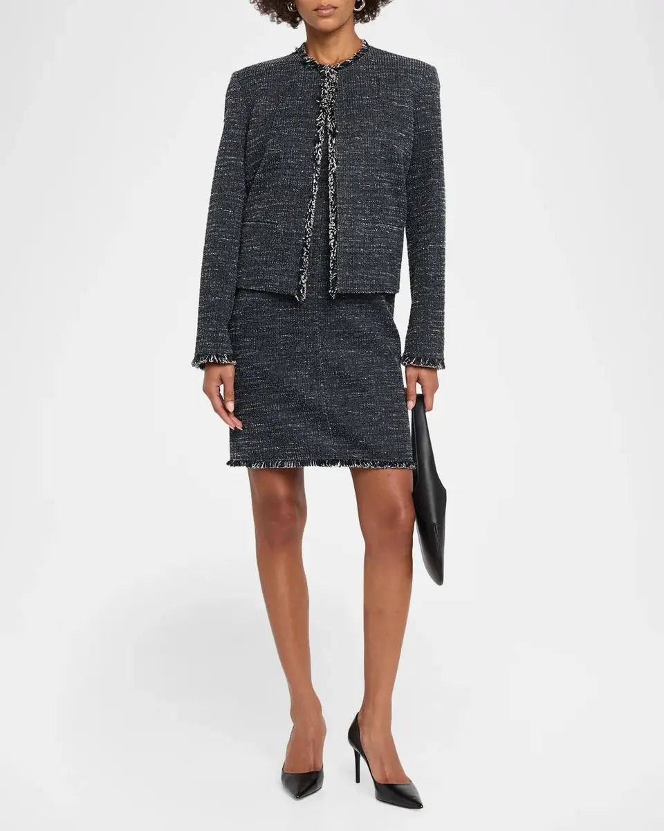 Weekend Max Mara Faro Fringed Boucle Jersey Jacket | Thumbnail 2 Weekend Max Mara Faro Fringed Boucle Jersey Jacket | Thumbnail 2