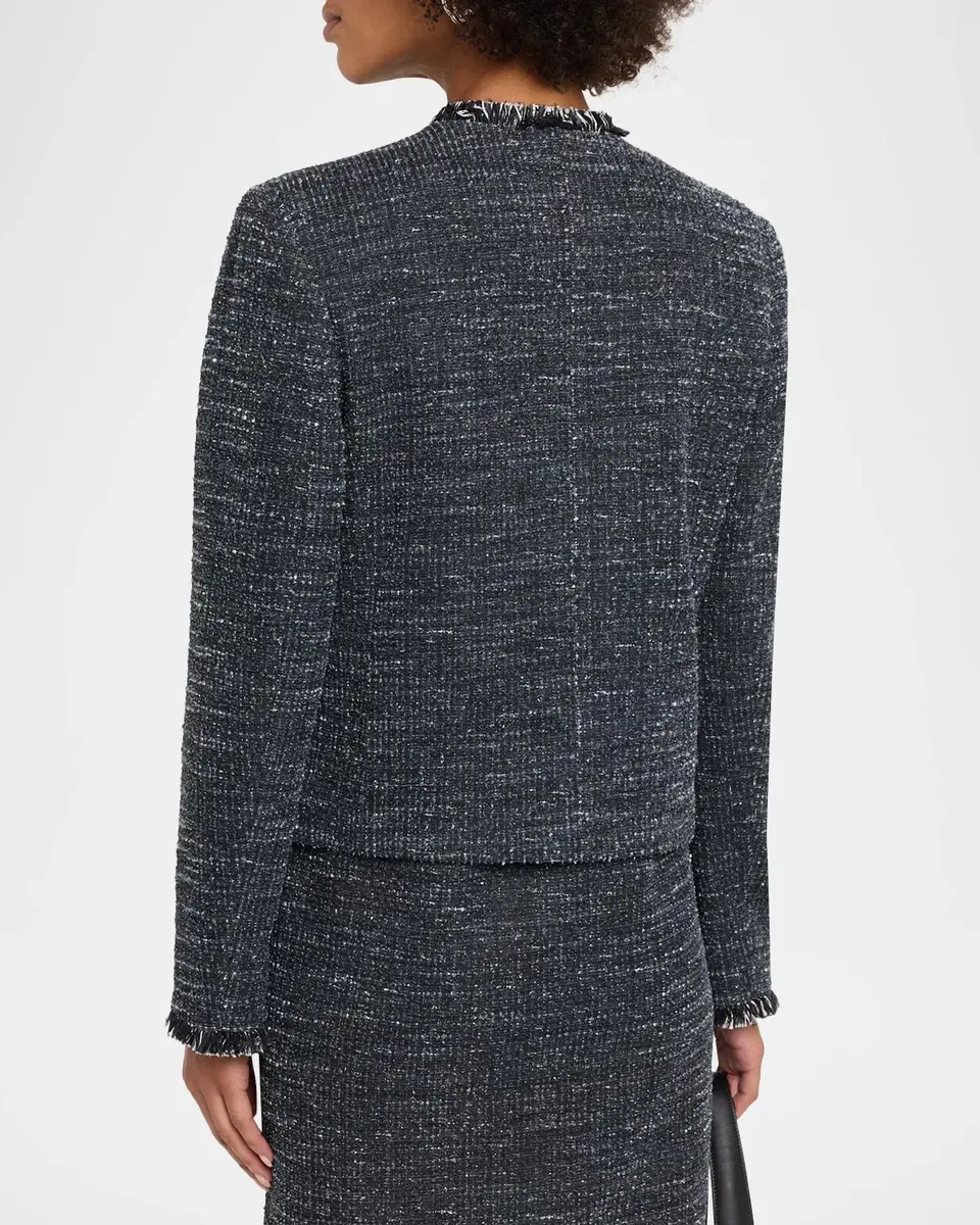 Weekend Max Mara Faro Fringed Boucle Jersey Jacket | Thumbnail 3 Weekend Max Mara Faro Fringed Boucle Jersey Jacket | Thumbnail 3