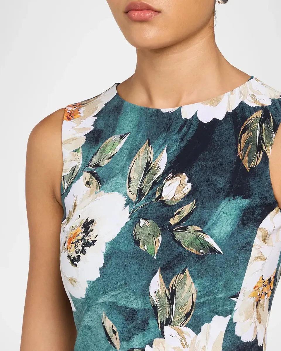Chiara Boni La Petite Robe Wang Draped Floral-Print Midi Dress | Thumbnail 5