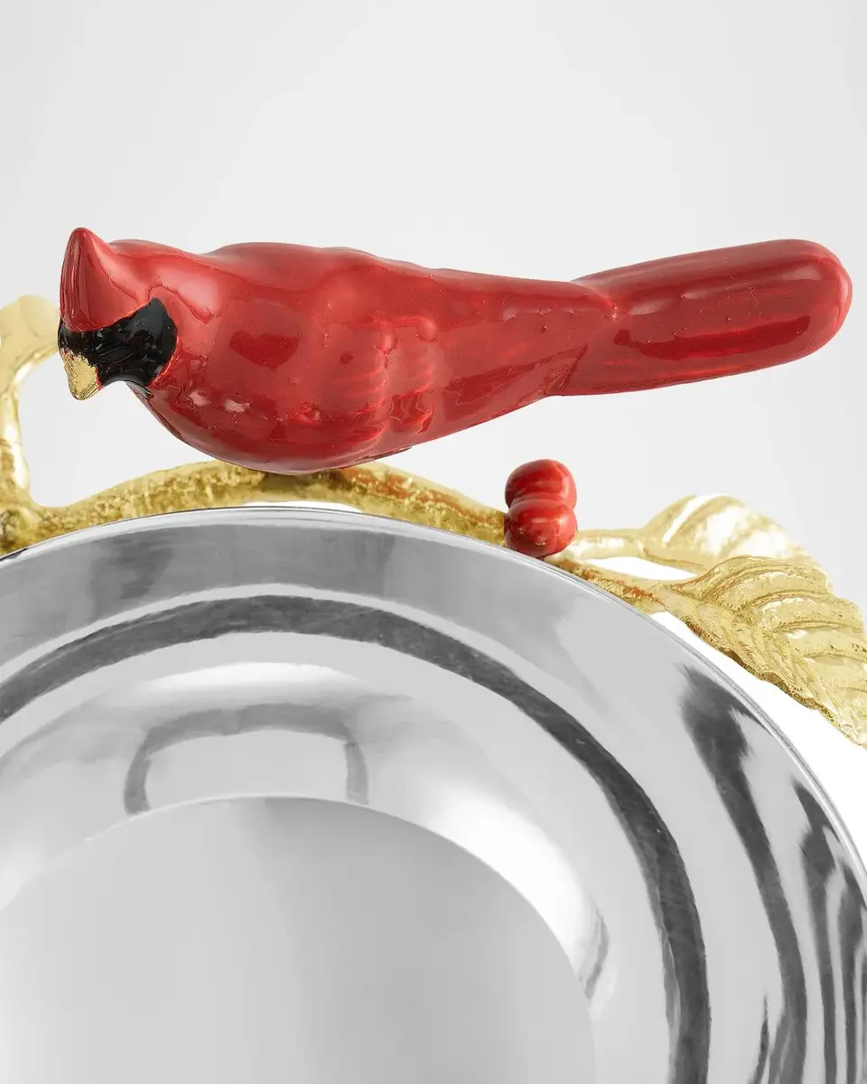 Michael Aram Cardinal Double Bowl | Thumbnail 5 Michael Aram Cardinal Double Bowl | Thumbnail 5