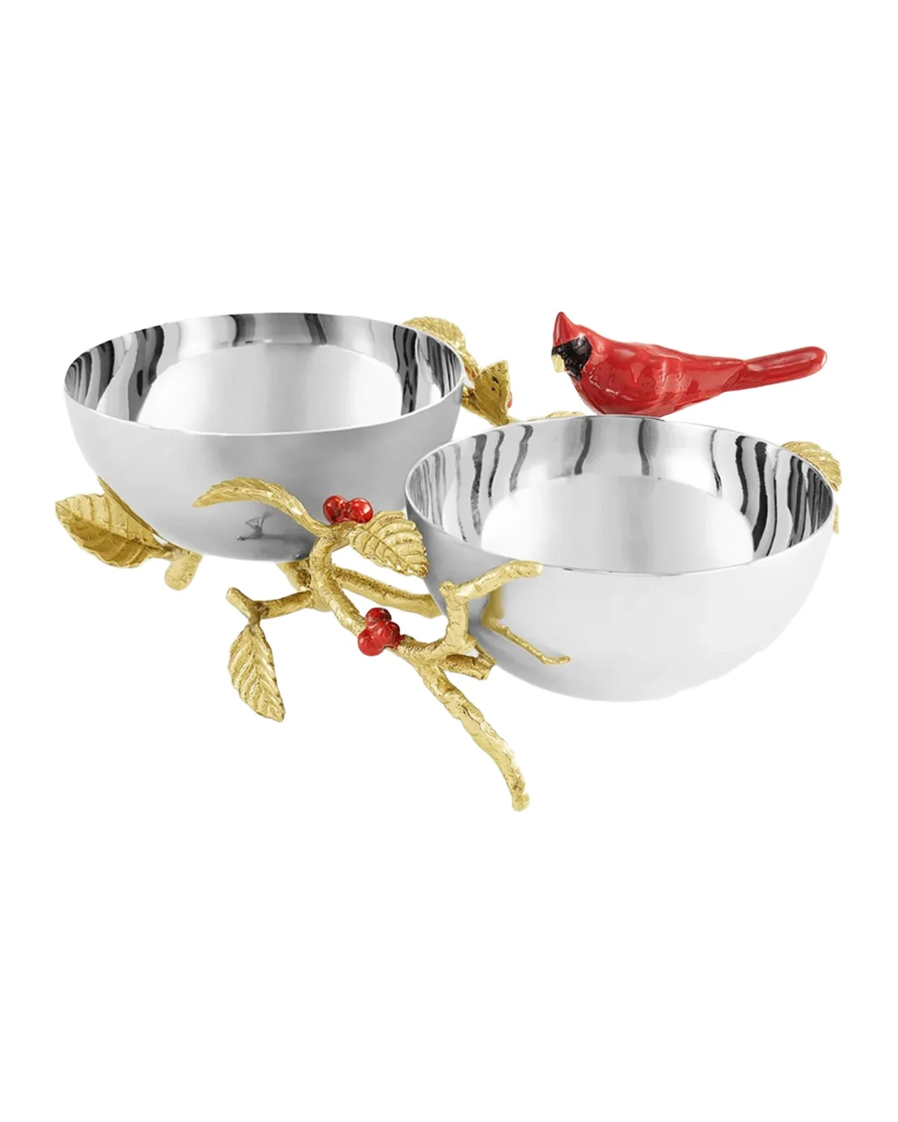 Michael Aram Cardinal Double Bowl
