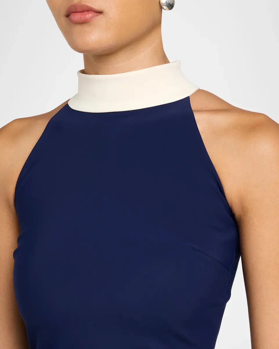 Chiara Boni La Petite Robe Gudrum Draped Jersey Mermaid Gown | Thumbnail 5