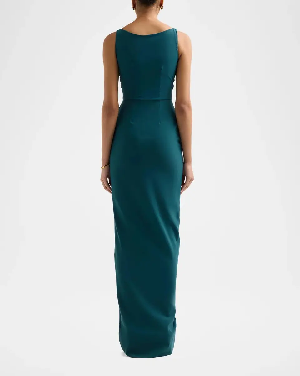 Chiara Boni La Petite Robe Florien Ruched Jersey Wrap Maxi Dress | Thumbnail 3