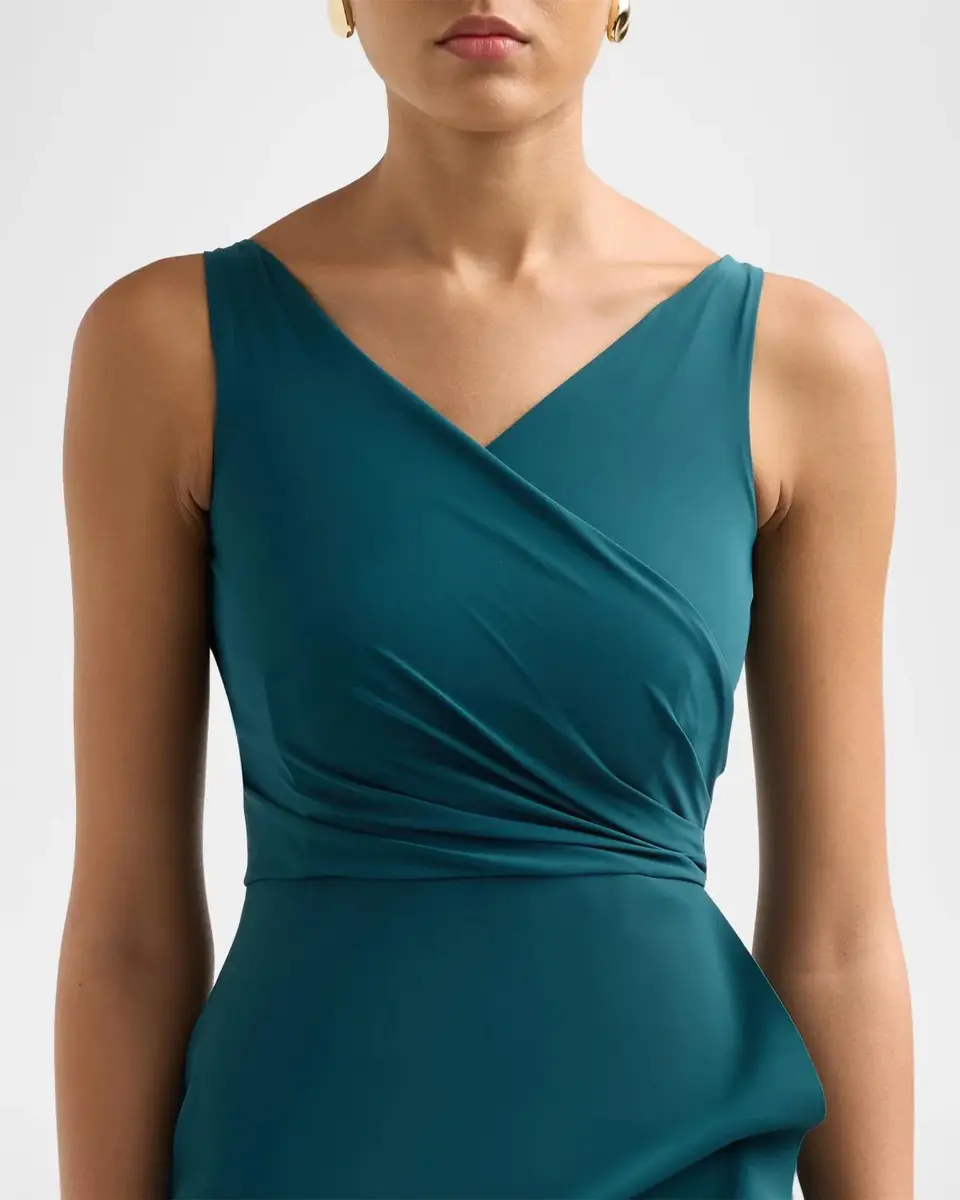 Chiara Boni La Petite Robe Florien Ruched Jersey Wrap Maxi Dress | Thumbnail 5
