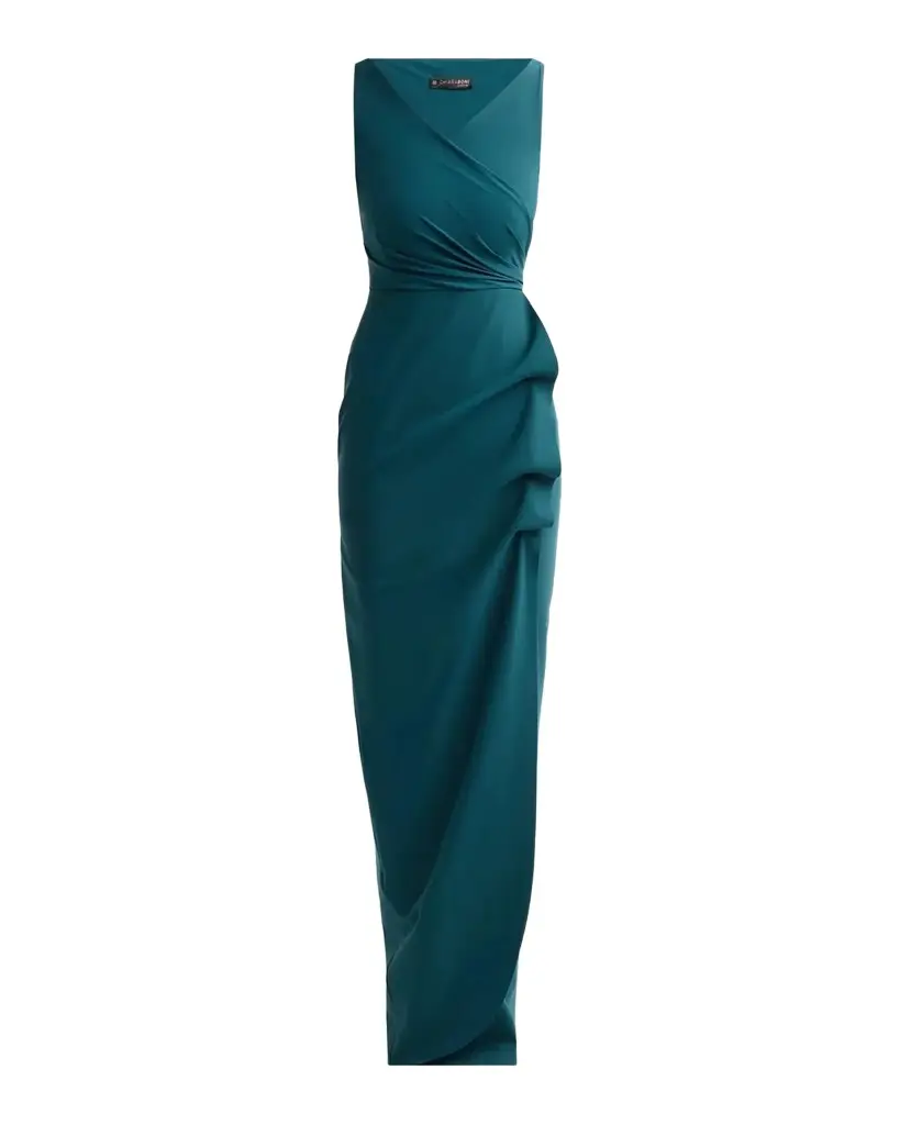 Florien Ruched Jersey Wrap Maxi Dress Florien Ruched Jersey Wrap Maxi Dress
