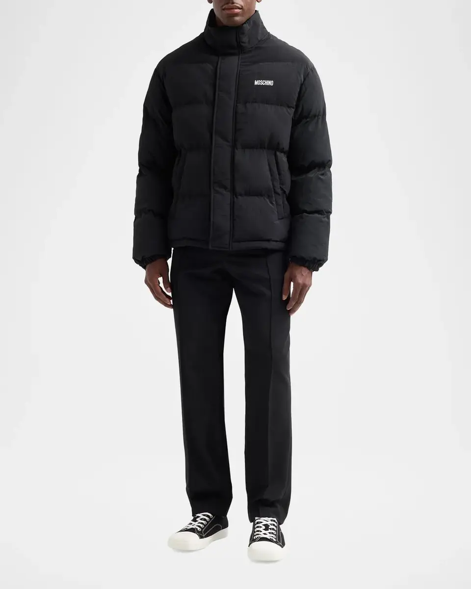 MOSCHINO Men's Logo Puffer Jacket | Thumbnail 2 MOSCHINO Men's Logo Puffer Jacket | Thumbnail 2