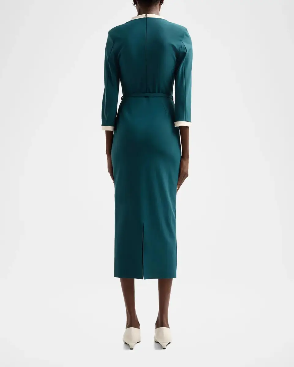 Chiara Boni La Petite Robe Arun Tie-Waist Midi Dress | Thumbnail 3