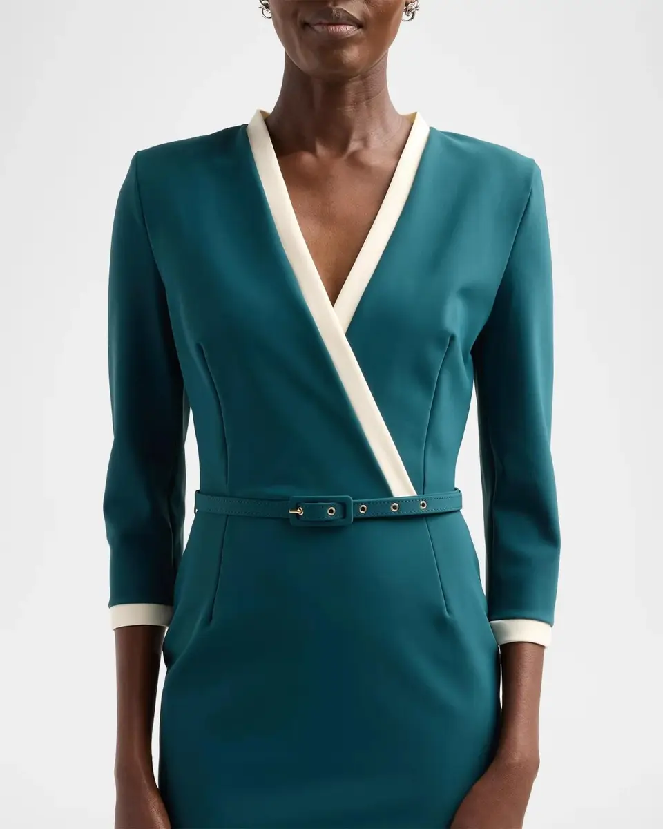 Chiara Boni La Petite Robe Arun Tie-Waist Midi Dress | Thumbnail 5