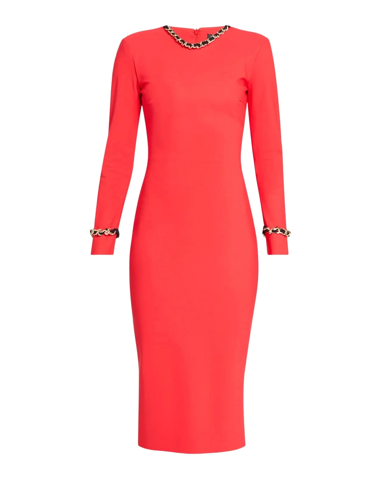 Chiara Boni La Petite Robe Klara Chain-Trim Bodycon Midi Dress