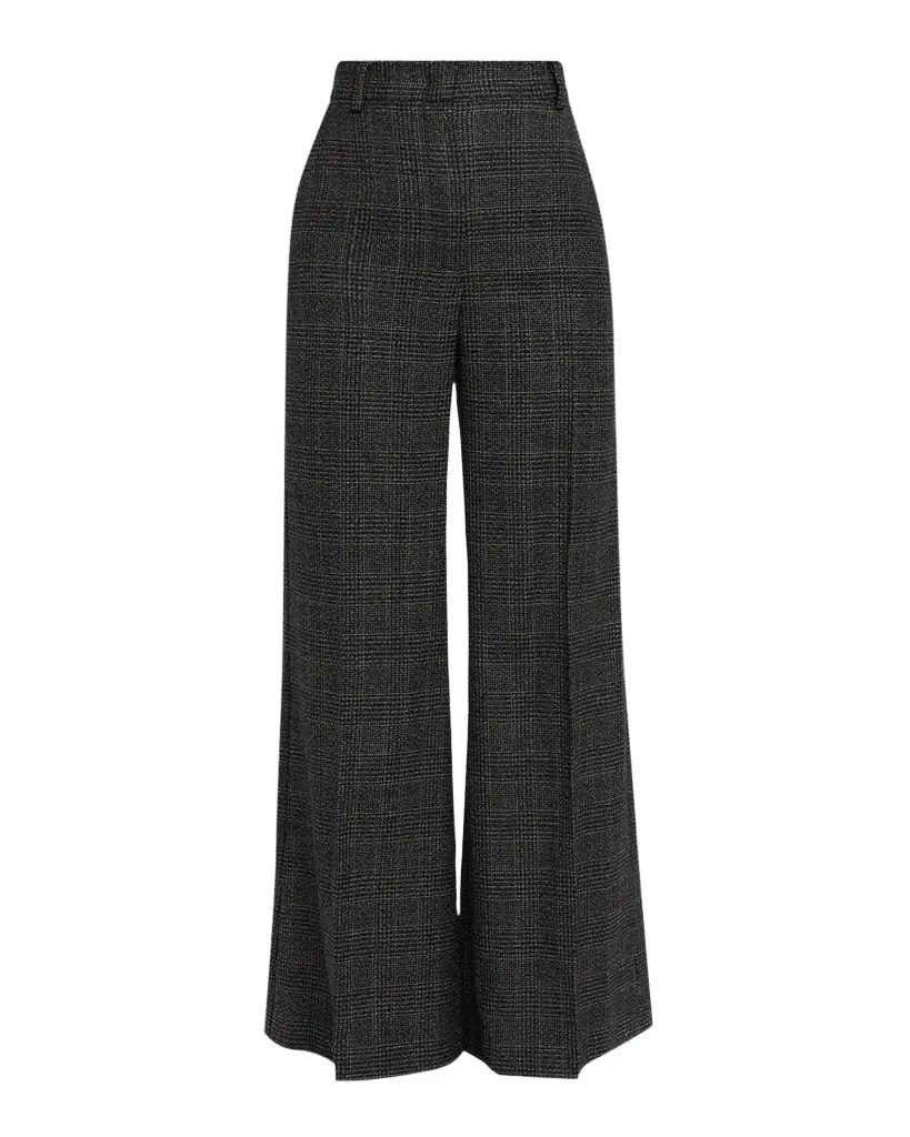 Pacca Wide-Leg Check Wool Trousers Pacca Wide-Leg Check Wool Trousers