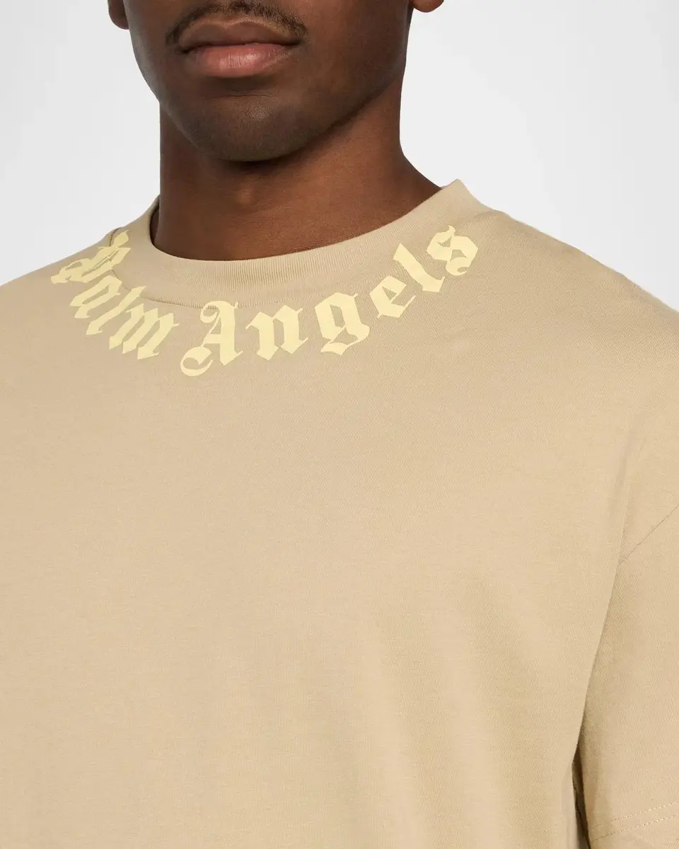 Palm Angels Men's Neck-Logo Crewneck T-Shirt | Thumbnail 5 Palm Angels Men's Neck-Logo Crewneck T-Shirt | Thumbnail 5