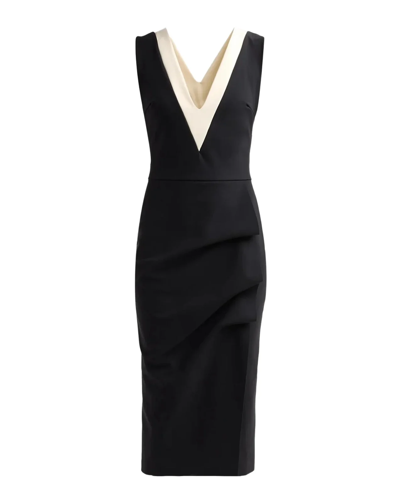Chiara Boni La Petite Robe Kassia Contrast-Trim Bodycon Midi Dress
