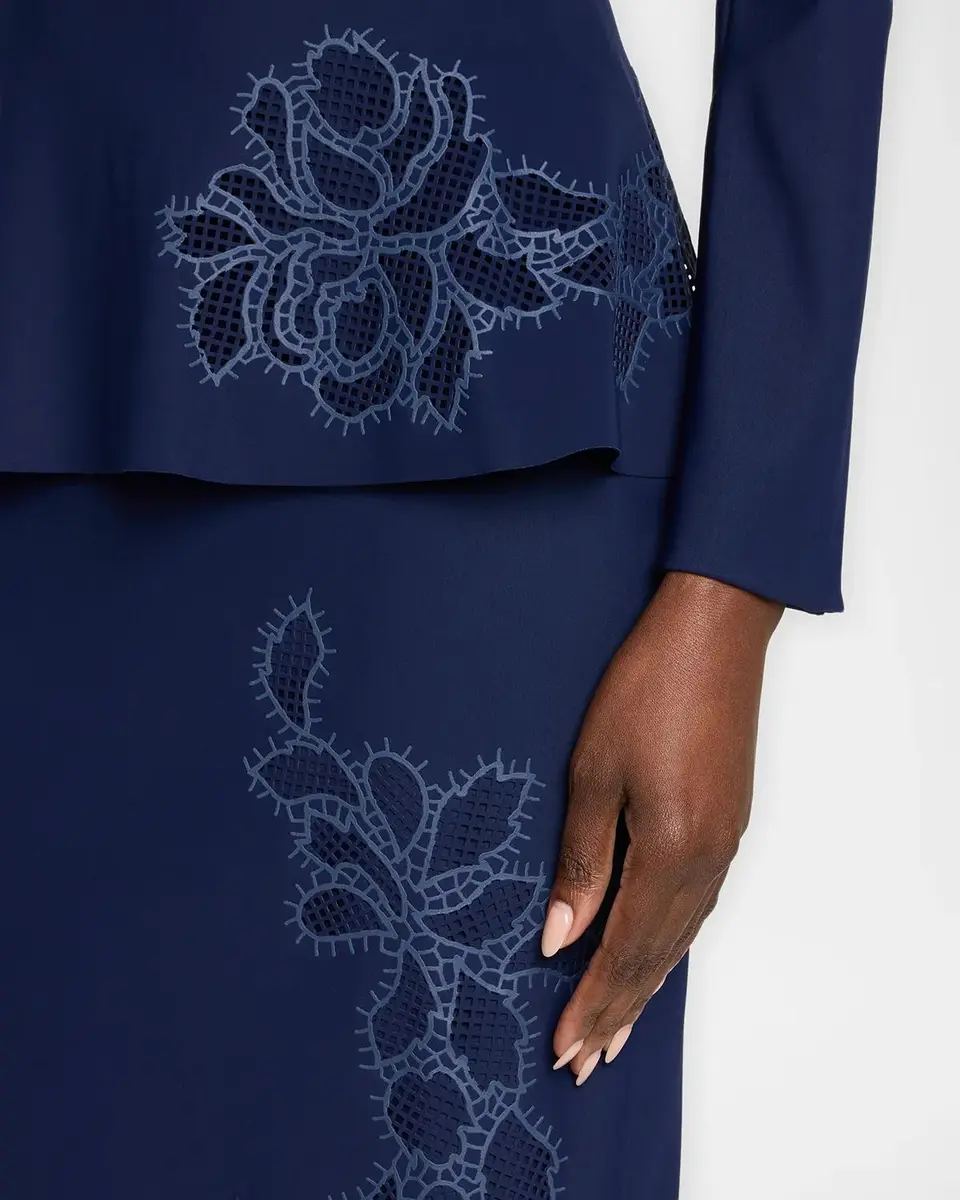 Chiara Boni La Petite Robe Medarialumi Floral Peplum Midi Dress | Thumbnail 5 Chiara Boni La Petite Robe Medarialumi Floral Peplum Midi Dress | Thumbnail 5