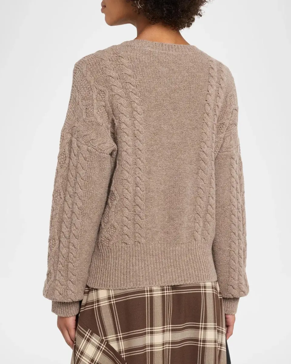 Weekend Max Mara Alben Cable-Knit Wool Sweater | Thumbnail 3