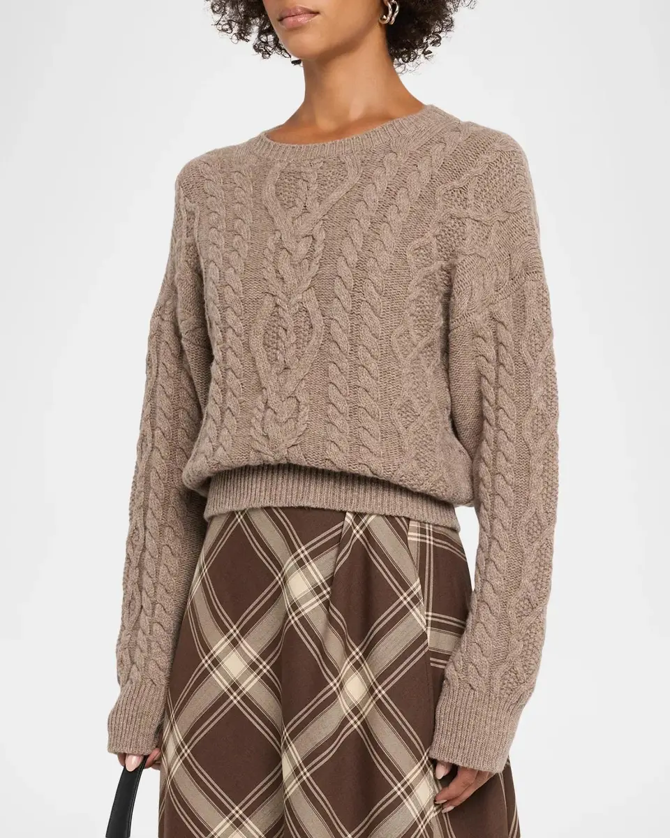 Weekend Max Mara Alben Cable-Knit Wool Sweater | Thumbnail 4