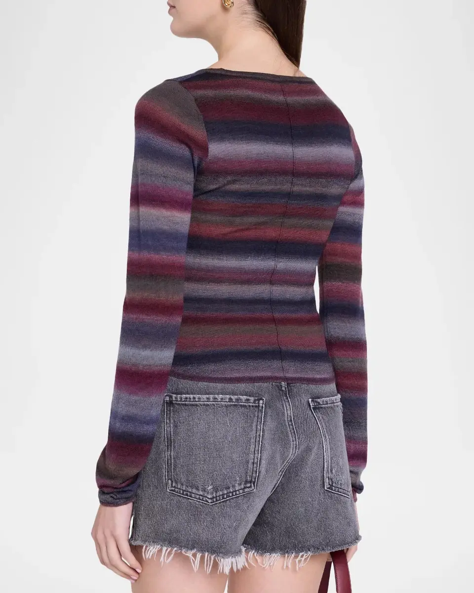 RE/DONE Nicki Stripe Wool Top | Thumbnail 3 RE/DONE Nicki Stripe Wool Top | Thumbnail 3