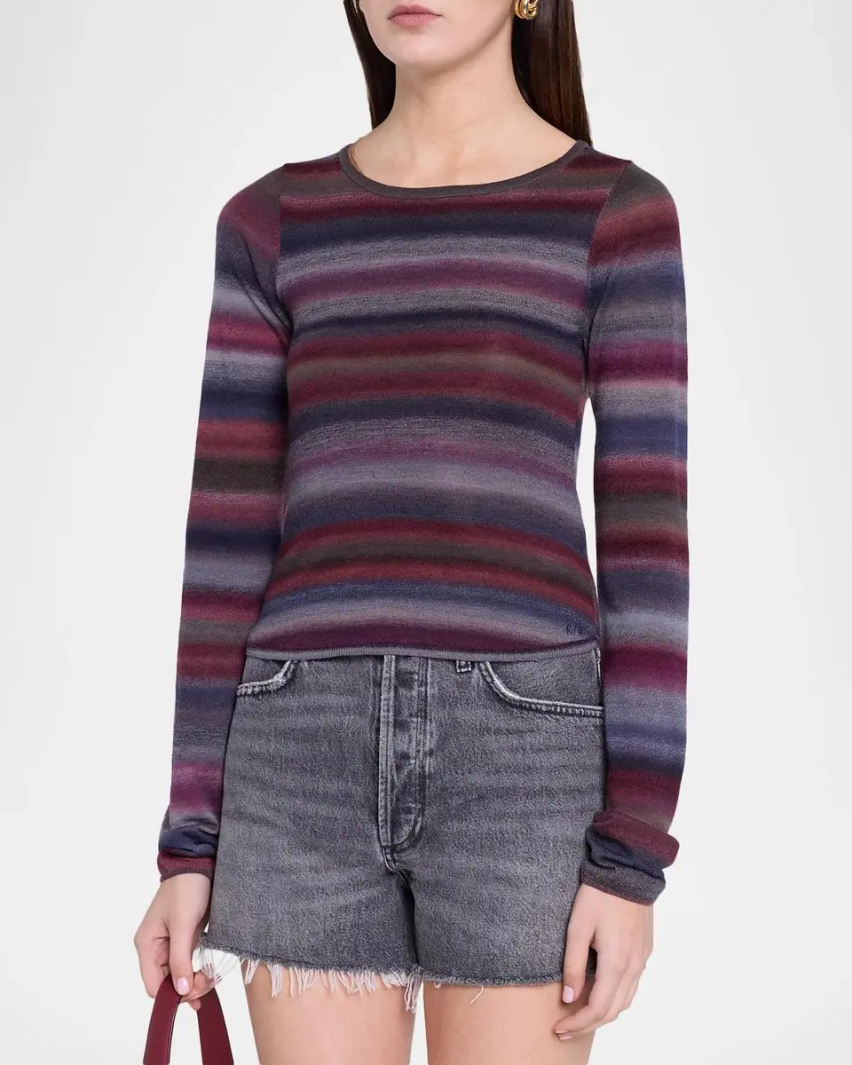 RE/DONE Nicki Stripe Wool Top | Thumbnail 4 RE/DONE Nicki Stripe Wool Top | Thumbnail 4