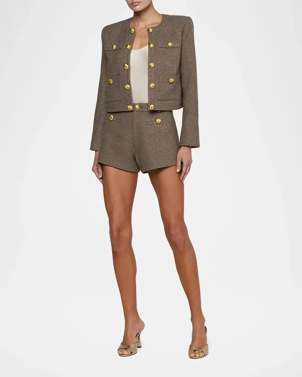 L'Agence Kahlia Textured Collarless Jacket | Thumbnail 2