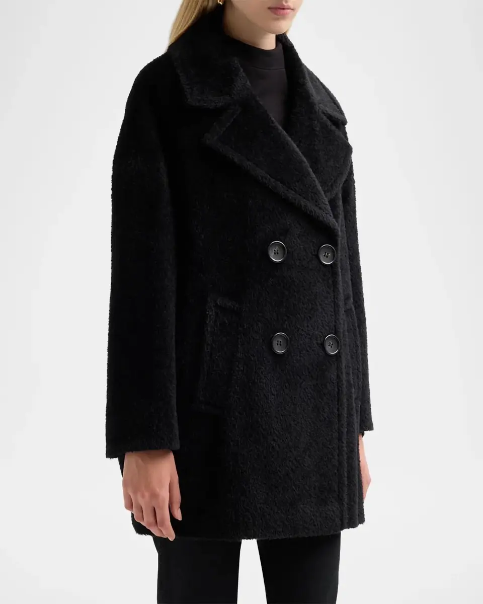 Cinzia Rocca Icons Wool & Alpaca-Blend Peacoat | Thumbnail 4 Cinzia Rocca Icons Wool & Alpaca-Blend Peacoat | Thumbnail 4