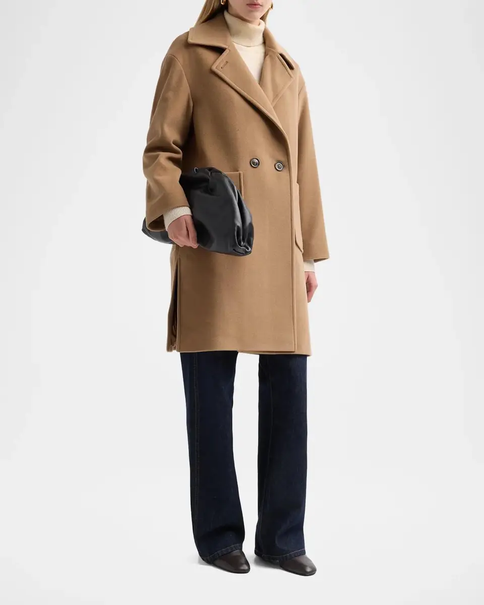 Cinzia Rocca Icons Wool & Cashmere-Blend Double-Breasted Coat | Thumbnail 4 Cinzia Rocca Icons Wool & Cashmere-Blend Double-Breasted Coat | Thumbnail 4