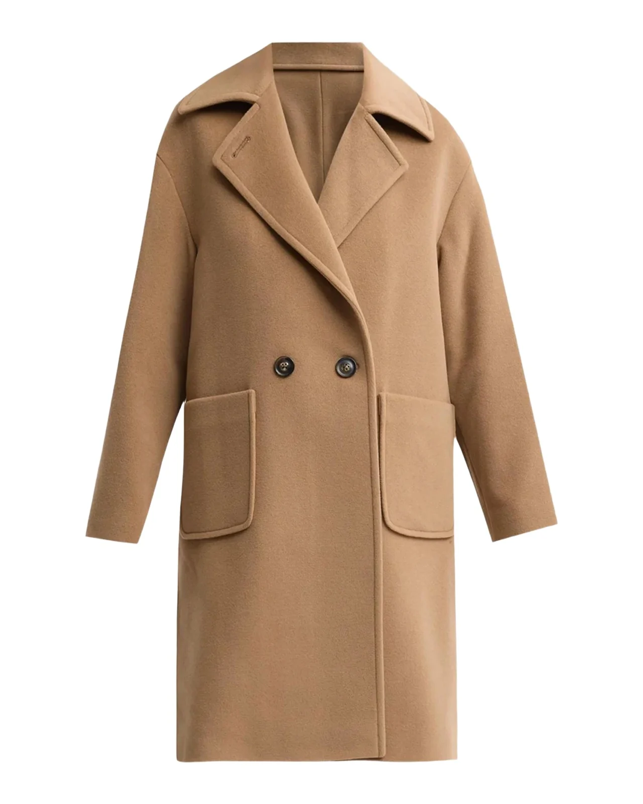 Icons Wool & Cashmere-Blend Double-Breasted Coat Icons Wool & Cashmere-Blend Double-Breasted Coat