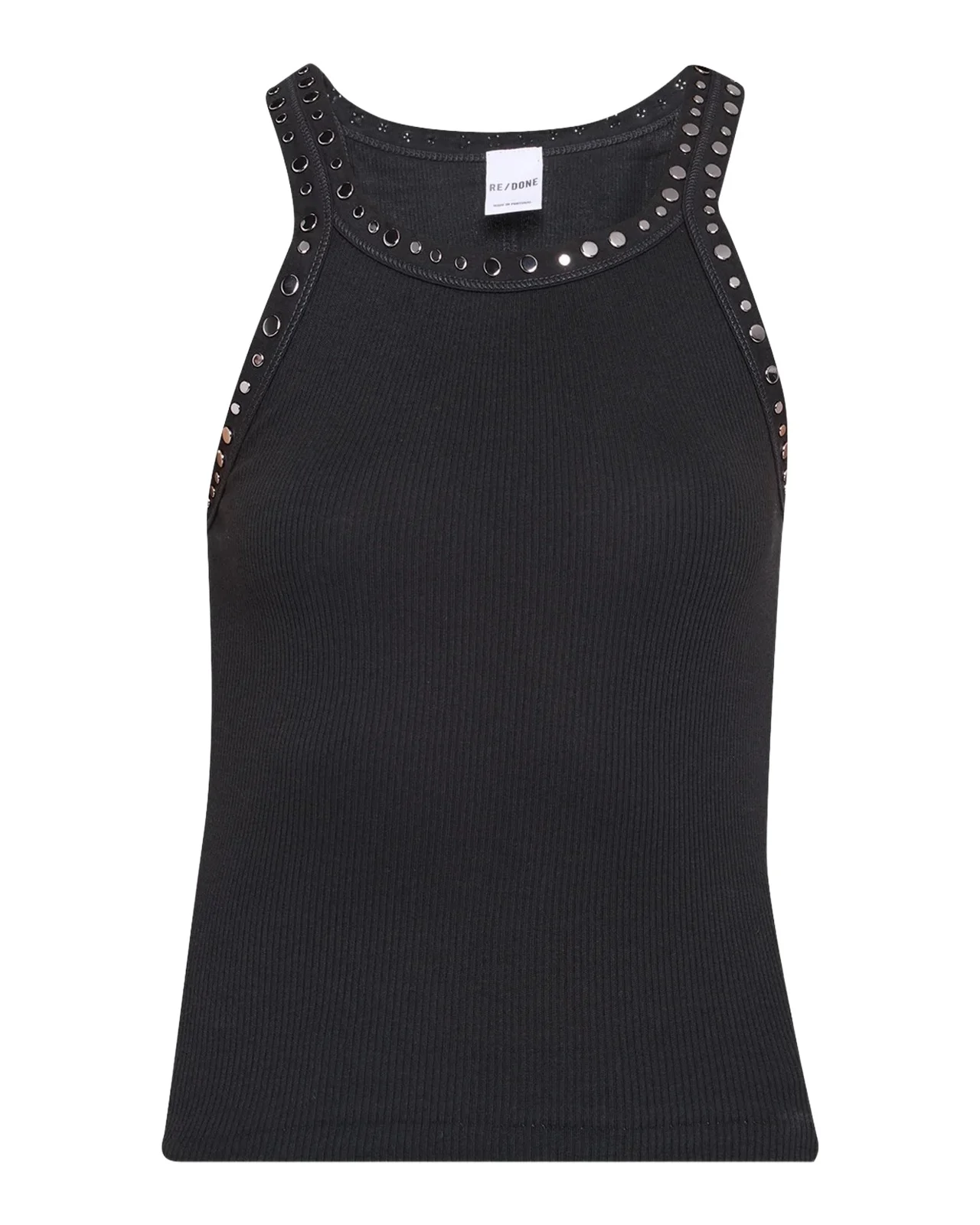 RE/DONE Multi-Stud Ribbed Tank Top