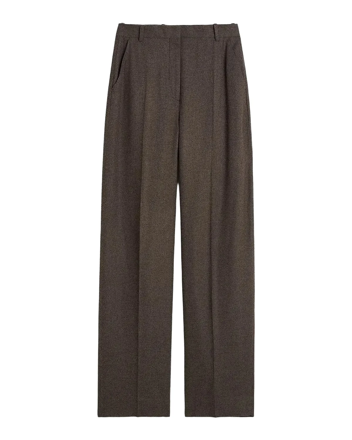 High-Rise Wool-Blend Trousers