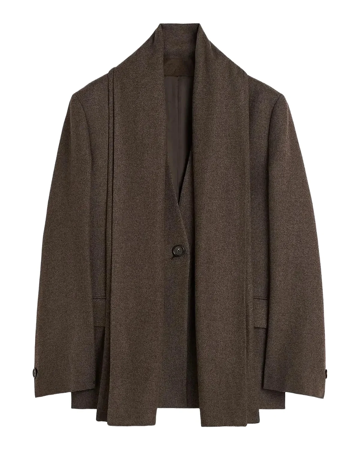 Scarf Lapel Blazer Scarf Lapel Blazer