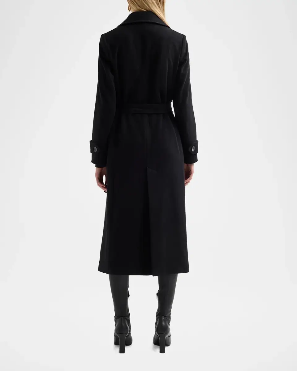 Cinzia Rocca Virgin Wool Double-Breasted Longline Coat | Thumbnail 4 Cinzia Rocca Virgin Wool Double-Breasted Longline Coat | Thumbnail 4